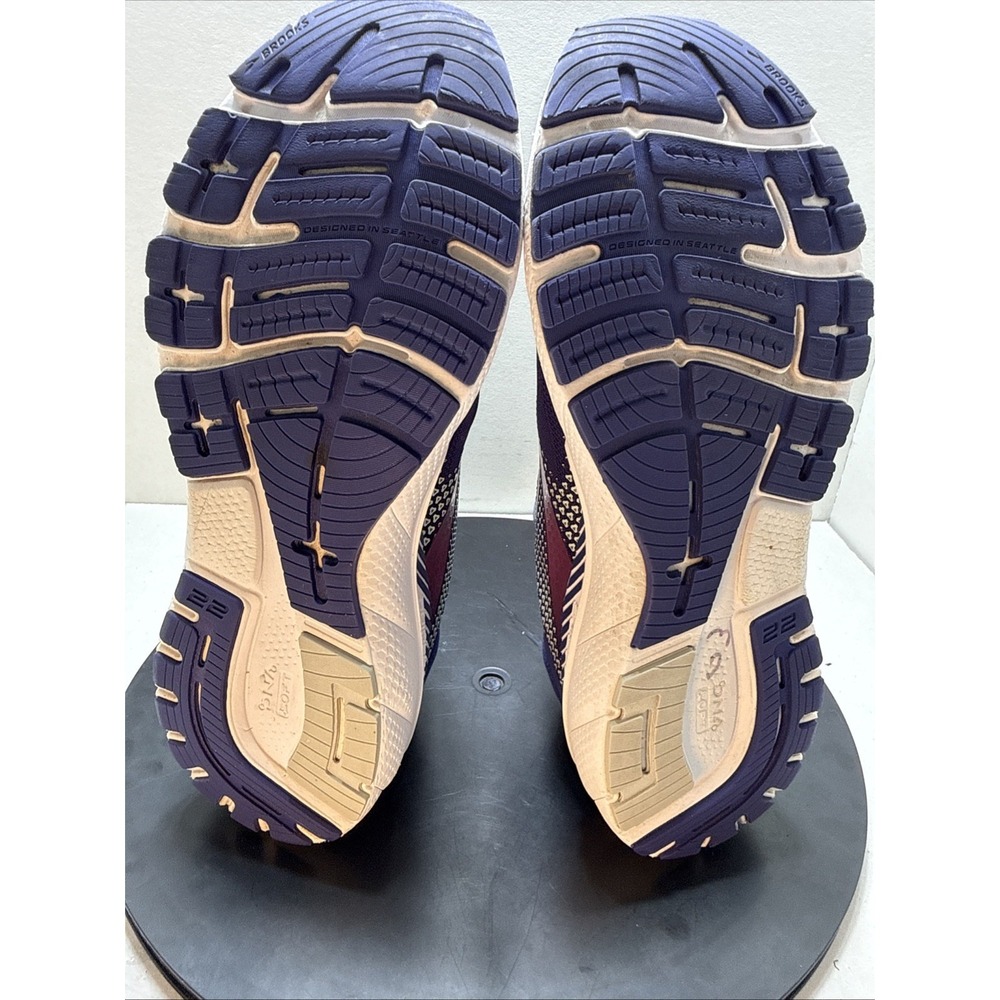 Brooks Adrenaline GTS 22 Women's Size 9.5 Purple Pink Mint Running Shoes 120353 - Picture 12 of 15